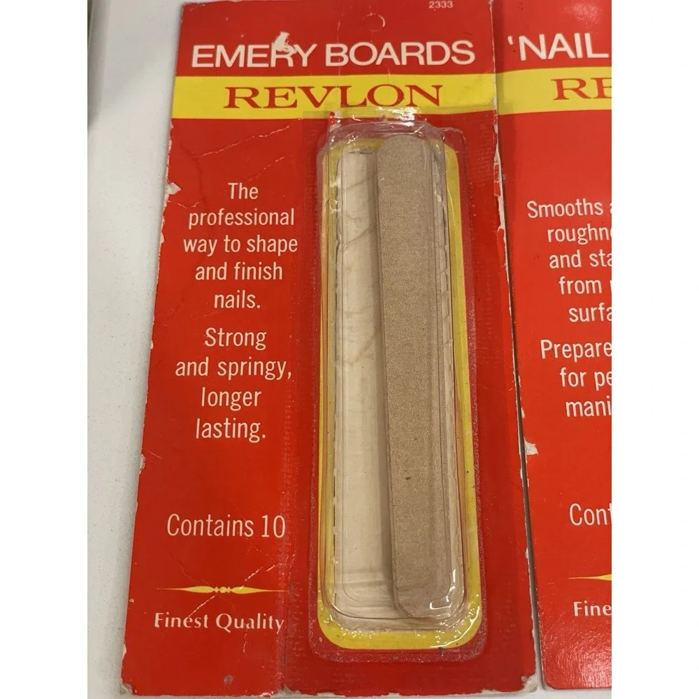 Vintage Nail File Lot Open Boxes Emery Board Nail Smooth Revlon Partial READ